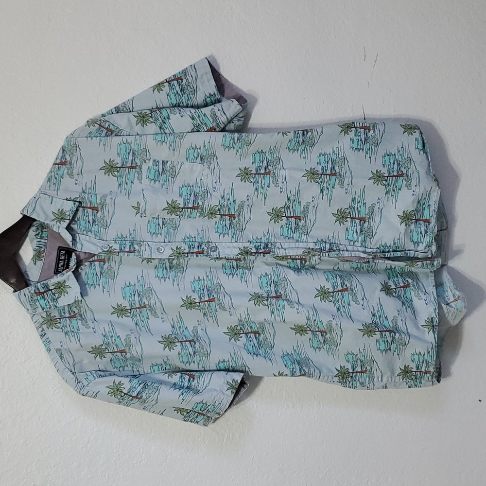 Alpha Beta Men's Button Down Large